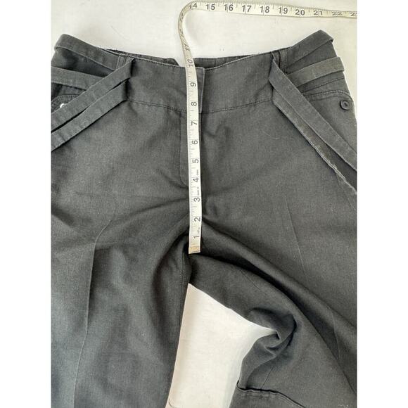 AGB Trouser Long Shorts Belted Dress Shorts 12" Inseam Dark Gray 4 - Picture 3 of 9